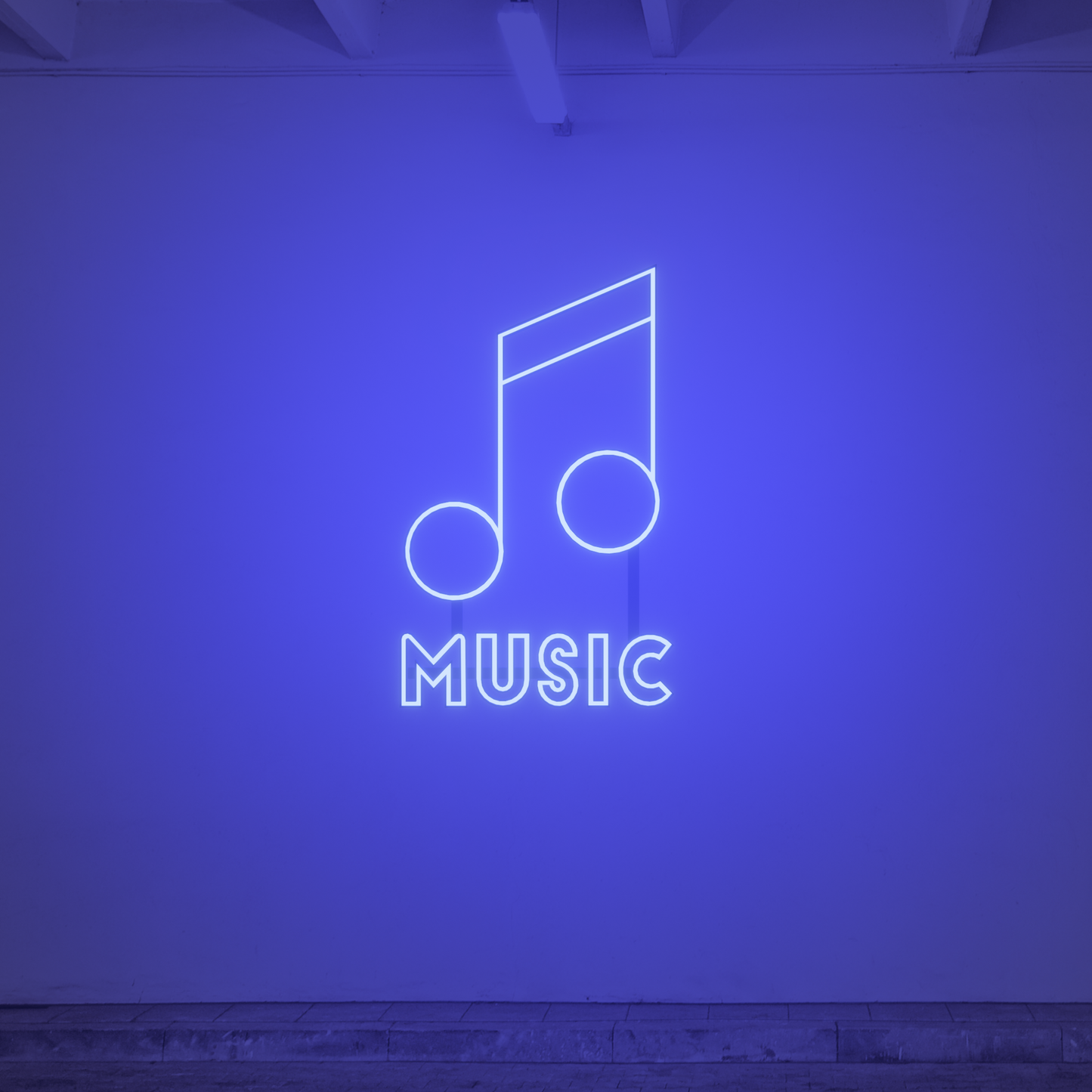 MUSIC SIGN 3D PRINTED CUSTOM NEON