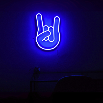 ROCK-ON 3D PRINTED CUSTOM NEON SIGN