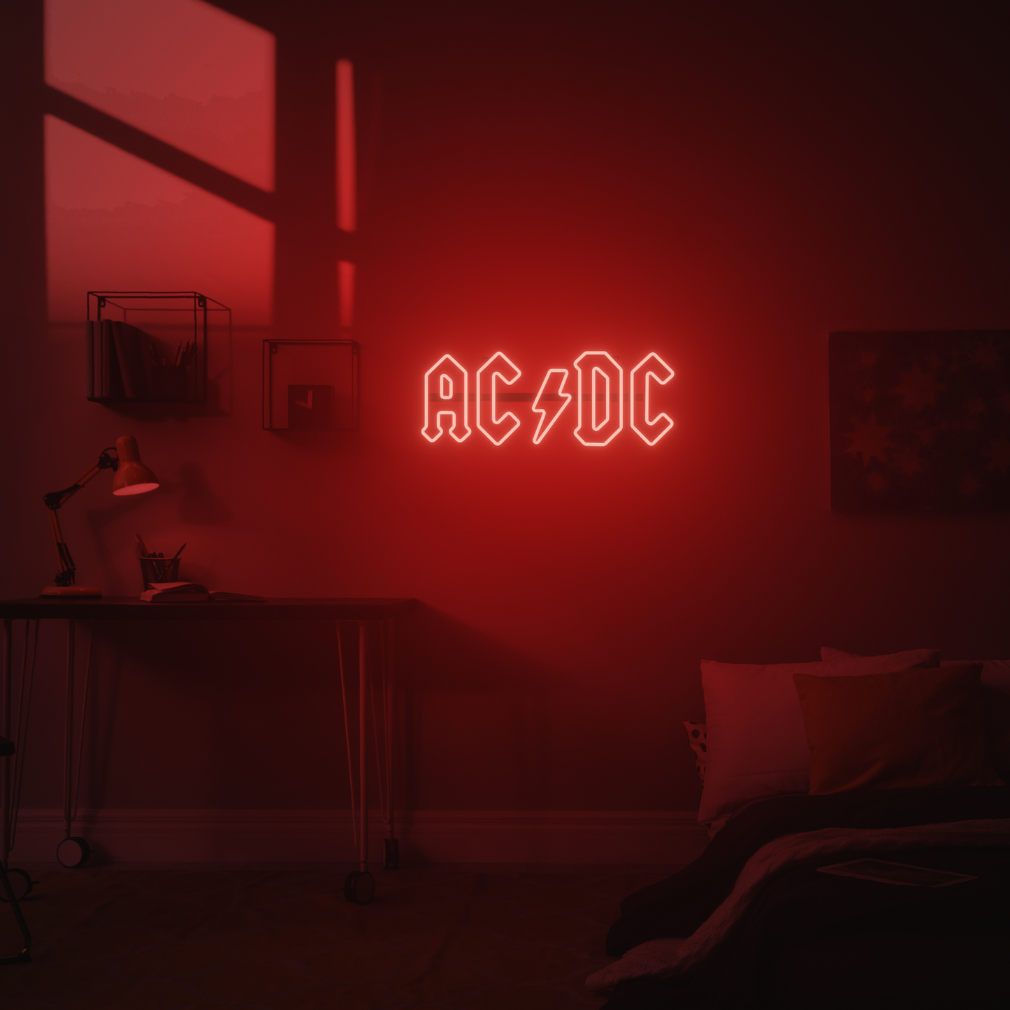 AC/DC 3D PRINTED CUSTOM NEON SIGN