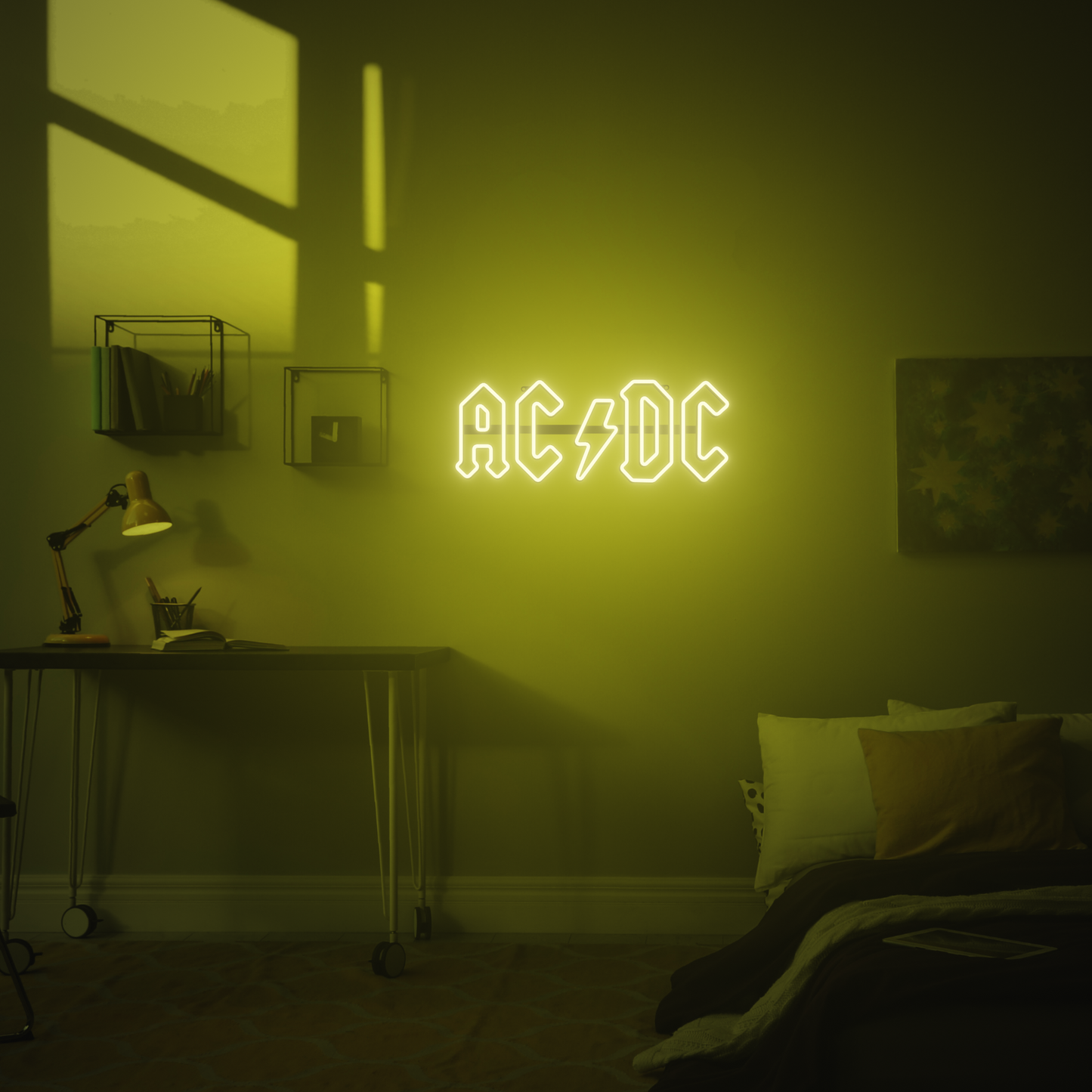 AC/DC 3D PRINTED CUSTOM NEON SIGN