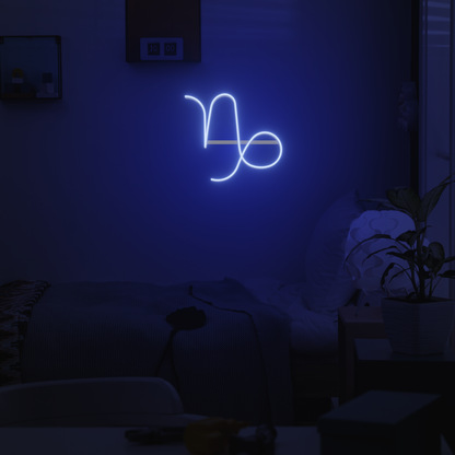 CAPRICORN ZODIAC 3D PRINTED CUSTOM NEON SIGN