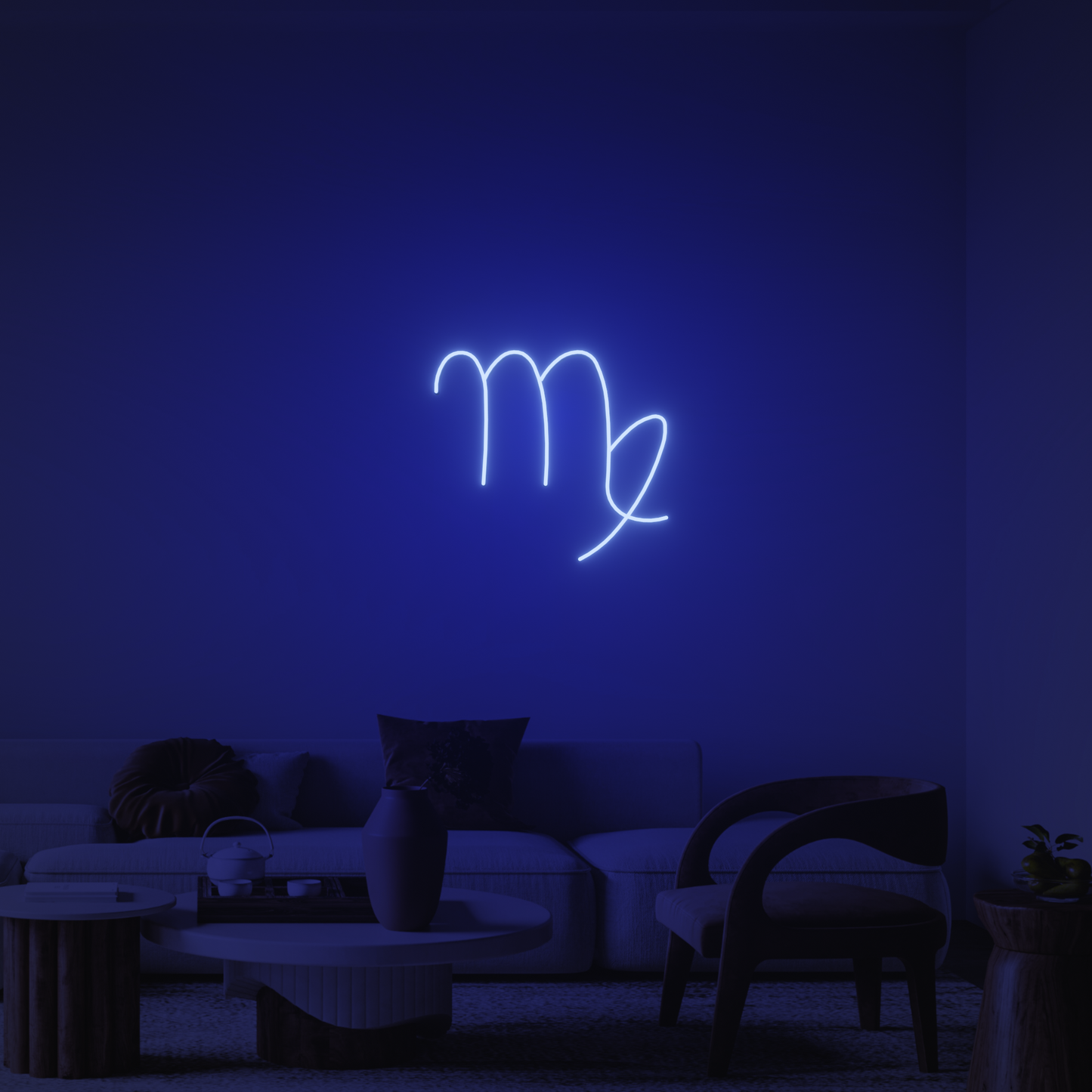 VIRGO ZODIAC 3D PRINTED CUSTOM NEON SIGN