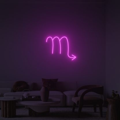 SCORPIO ZODIAC 3D PRINTED CUSTOM NEON SIGN