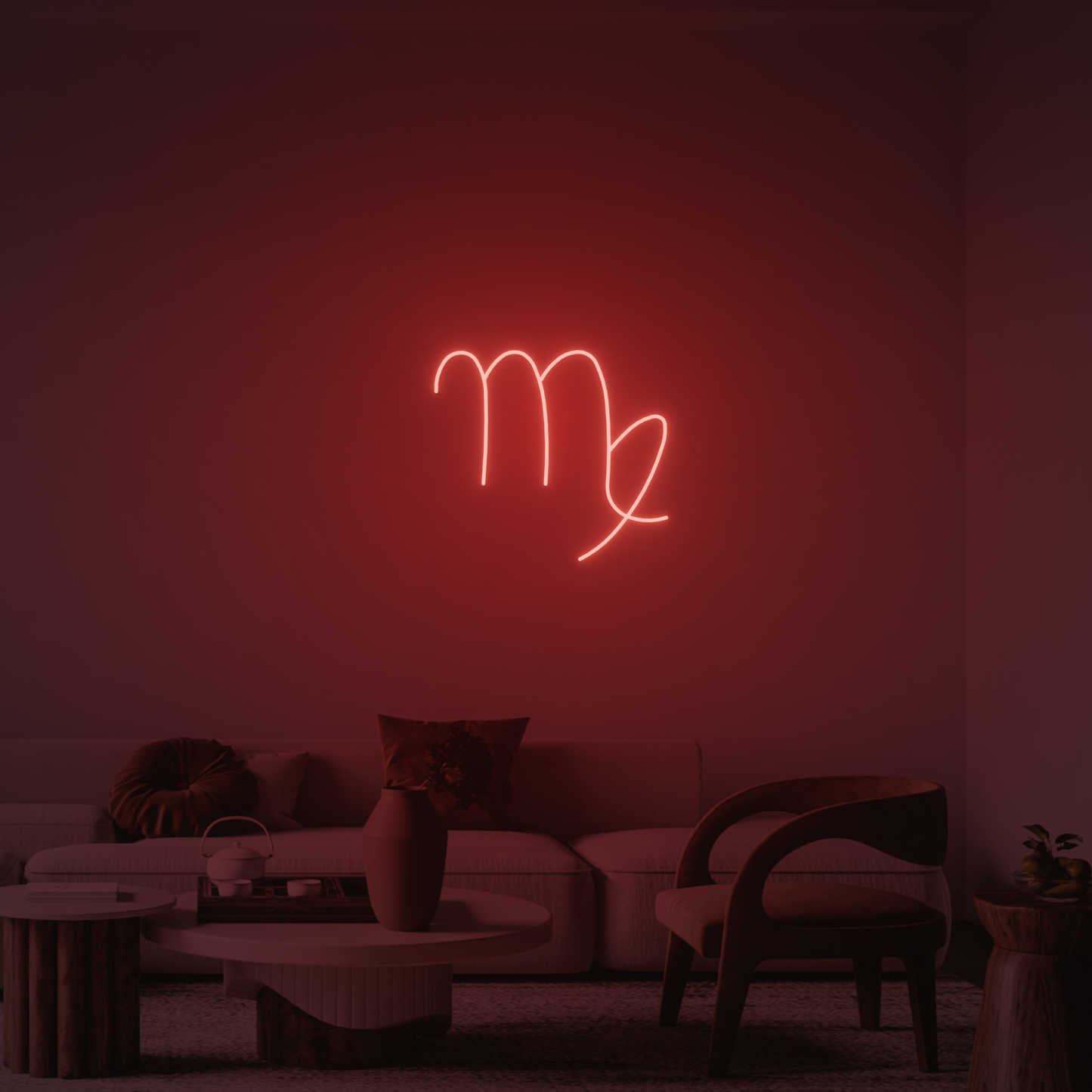 VIRGO ZODIAC 3D PRINTED CUSTOM NEON SIGN