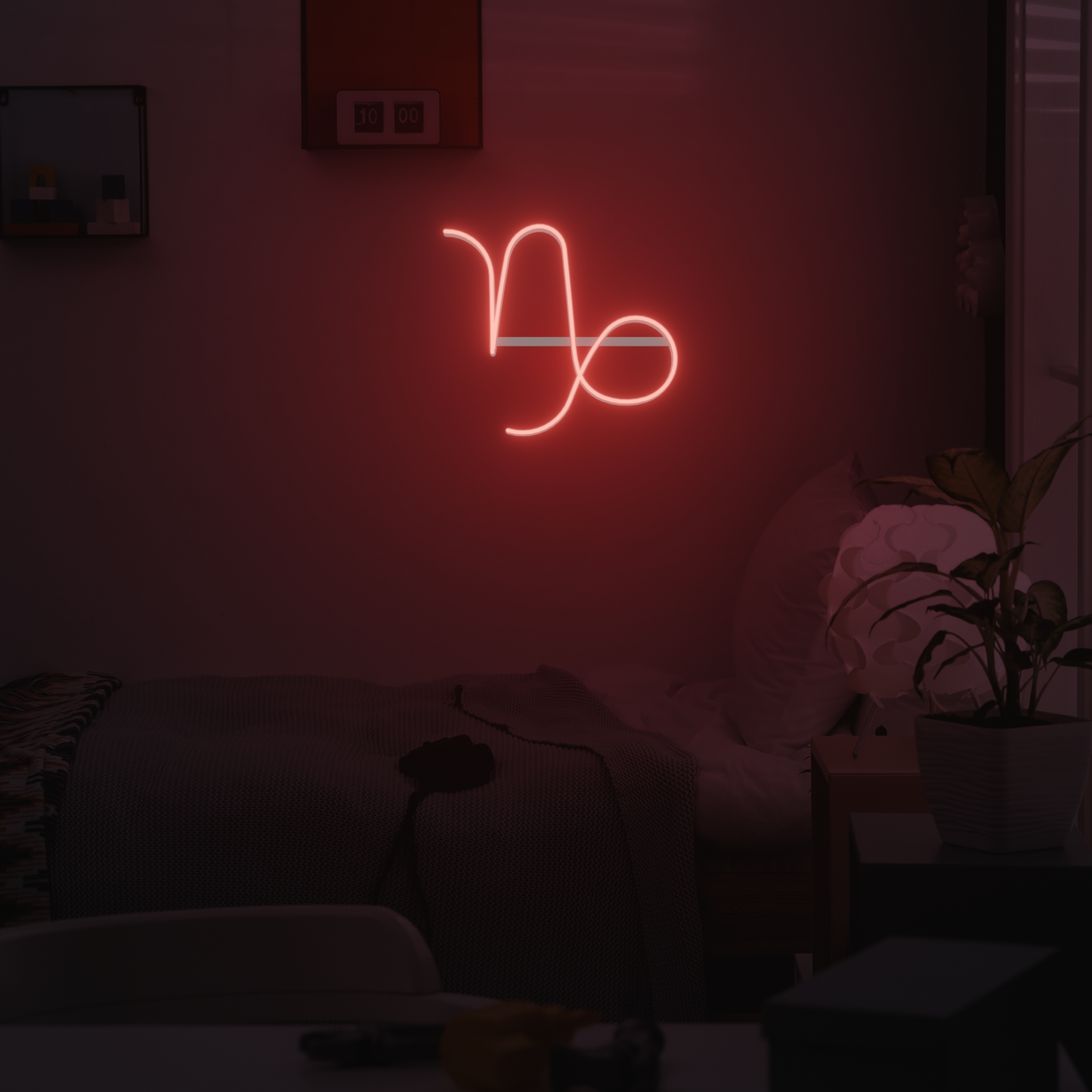 CAPRICORN ZODIAC 3D PRINTED CUSTOM NEON SIGN