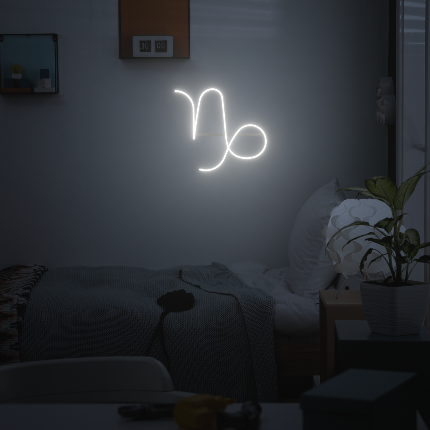 CAPRICORN ZODIAC 3D PRINTED CUSTOM NEON SIGN